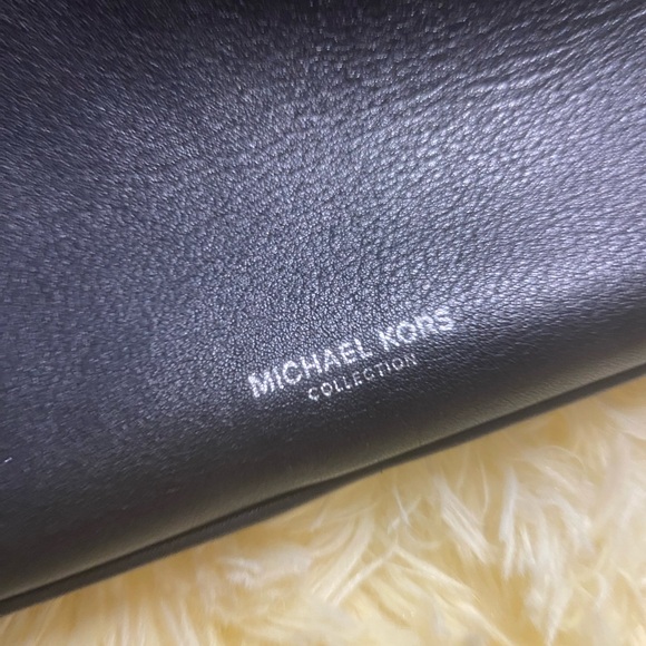 Michael Kors Black Studded Leather Shoulder Bag - Picture 4 of 6